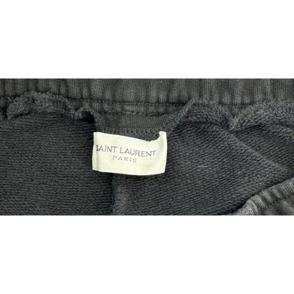Saint Laurent Black Joggers  Size Small Adjustable Waist & Pockets - Picture 3 of 4